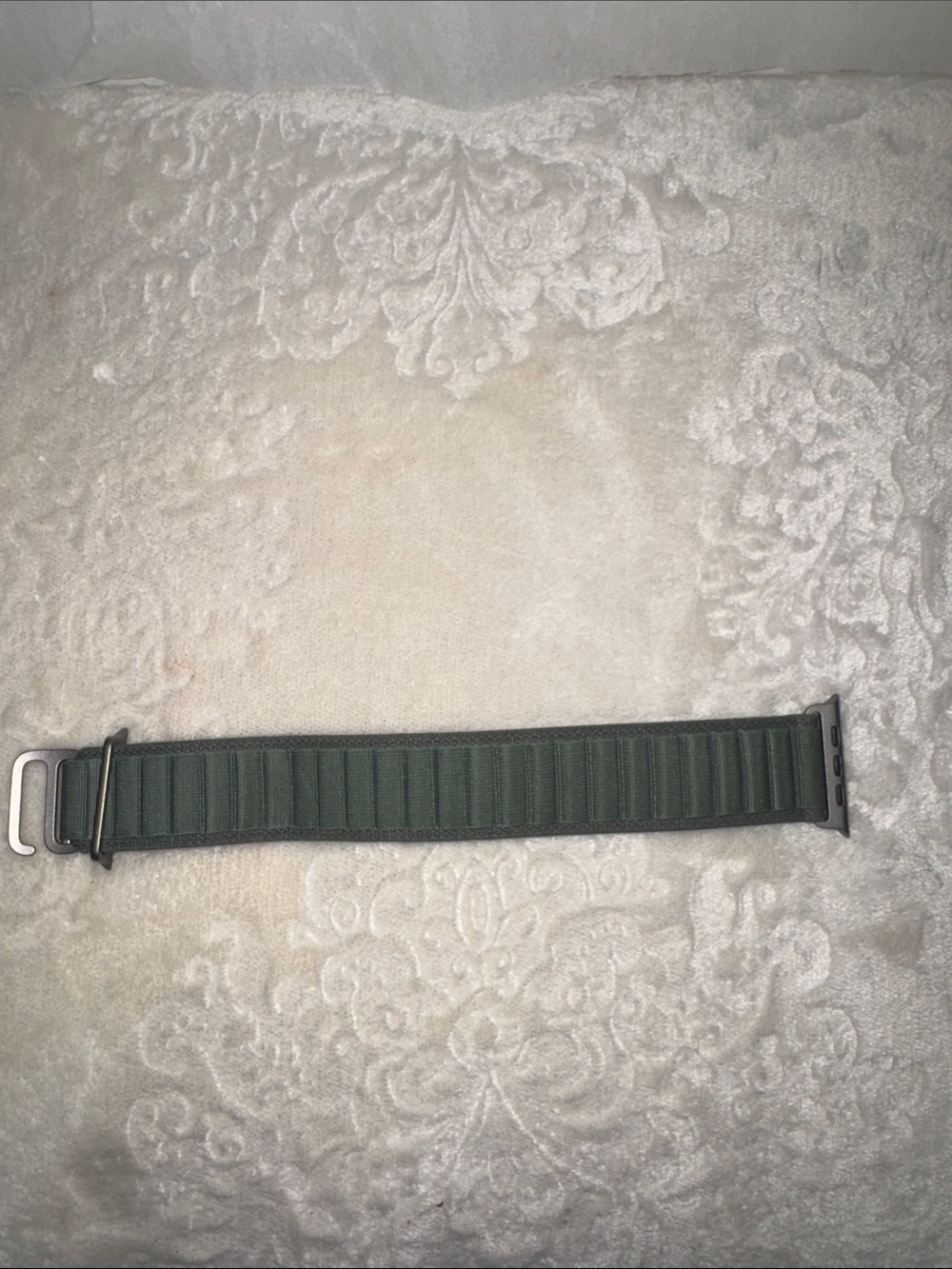 Apple Olive Green Nylon Loop Watch Band